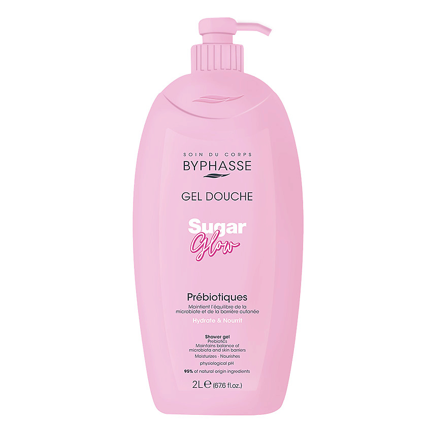 Изображение товара BYPHASSE Гель для душа Sugar Glow с шиммером 1 шт мягкое питание и очищение