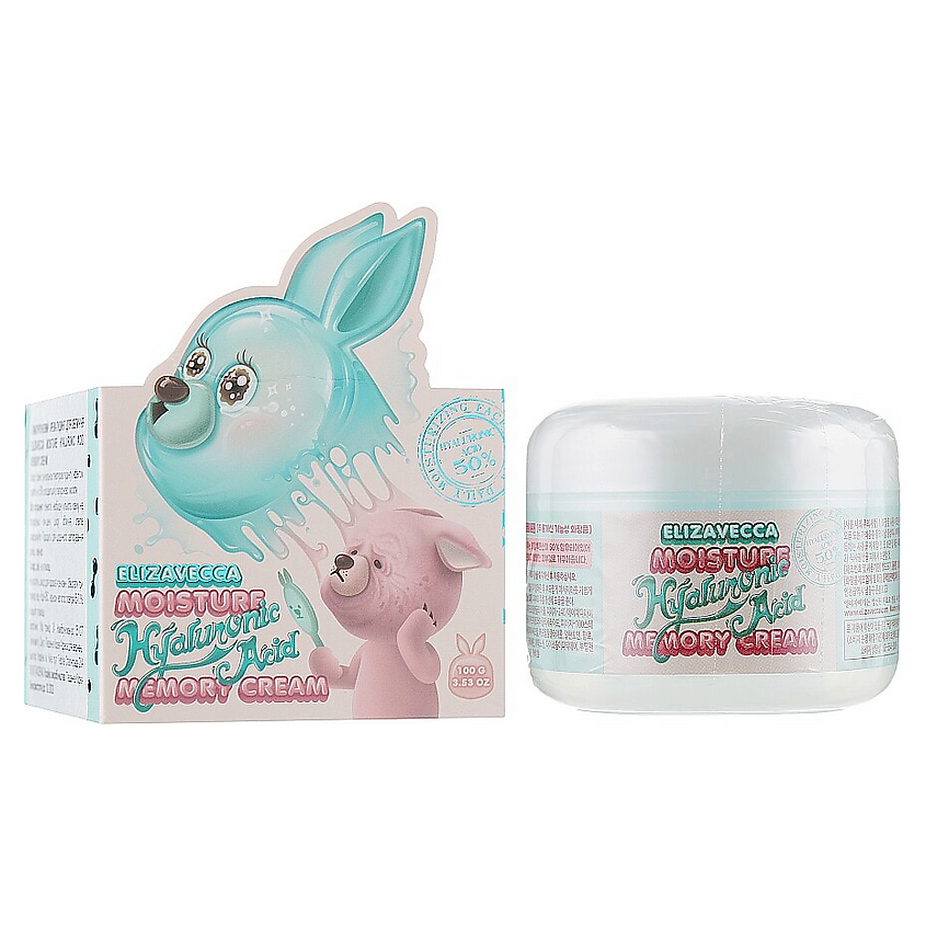 Изображение товара ELIZAVECCA Увлажняющий крем для лица Moisture Hyaluronic Acid Memory Cream, 100 мл