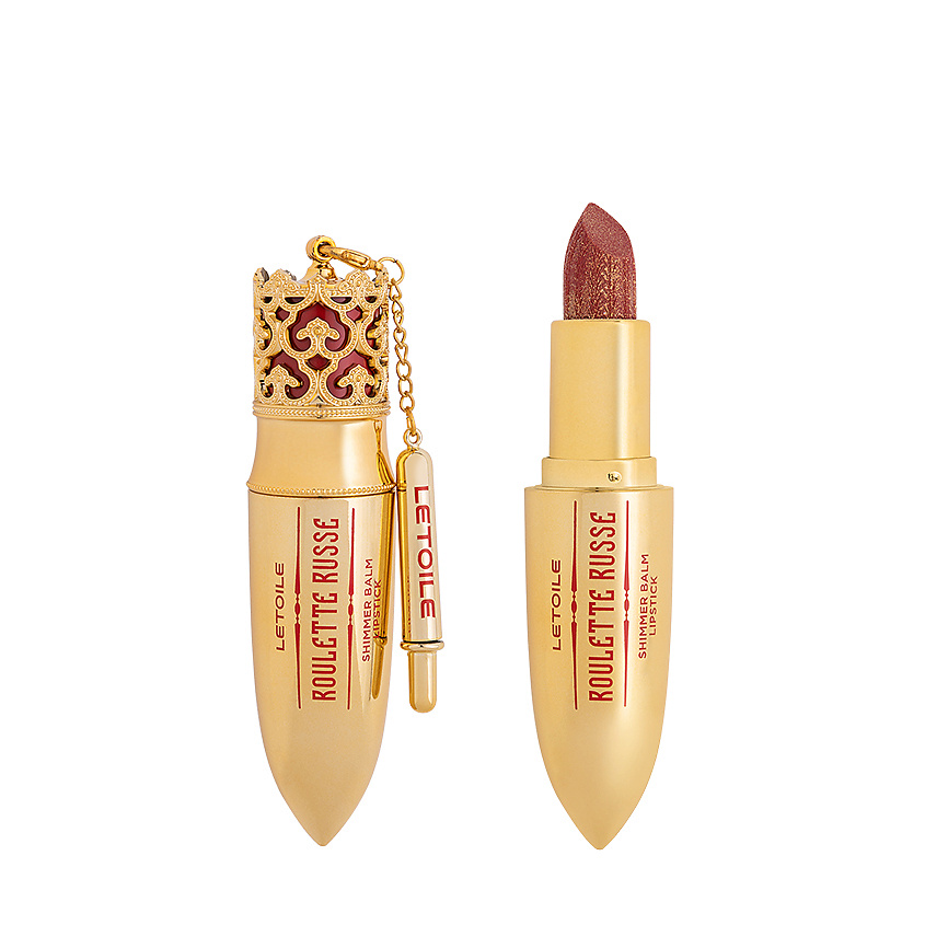 Изображение товара ЛЭТУАЛЬ Помада-бальзам с шиммером Roulette Russe, 003 Siberian Blush, 3,5 г