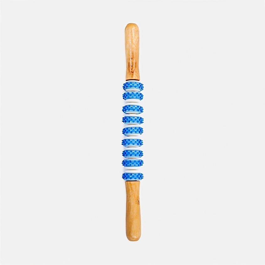 Изображение товара Антицеллюлитный массажер для тела и живота QUALIGO 9 звеньев ручной массажный ролик