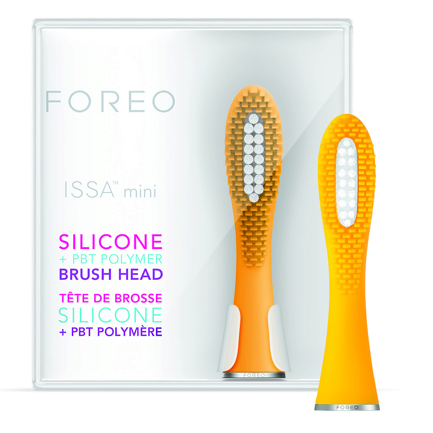 Изображение товара FOREO ISSA mini сменная гибридная головка оранжевая для зубной щетки