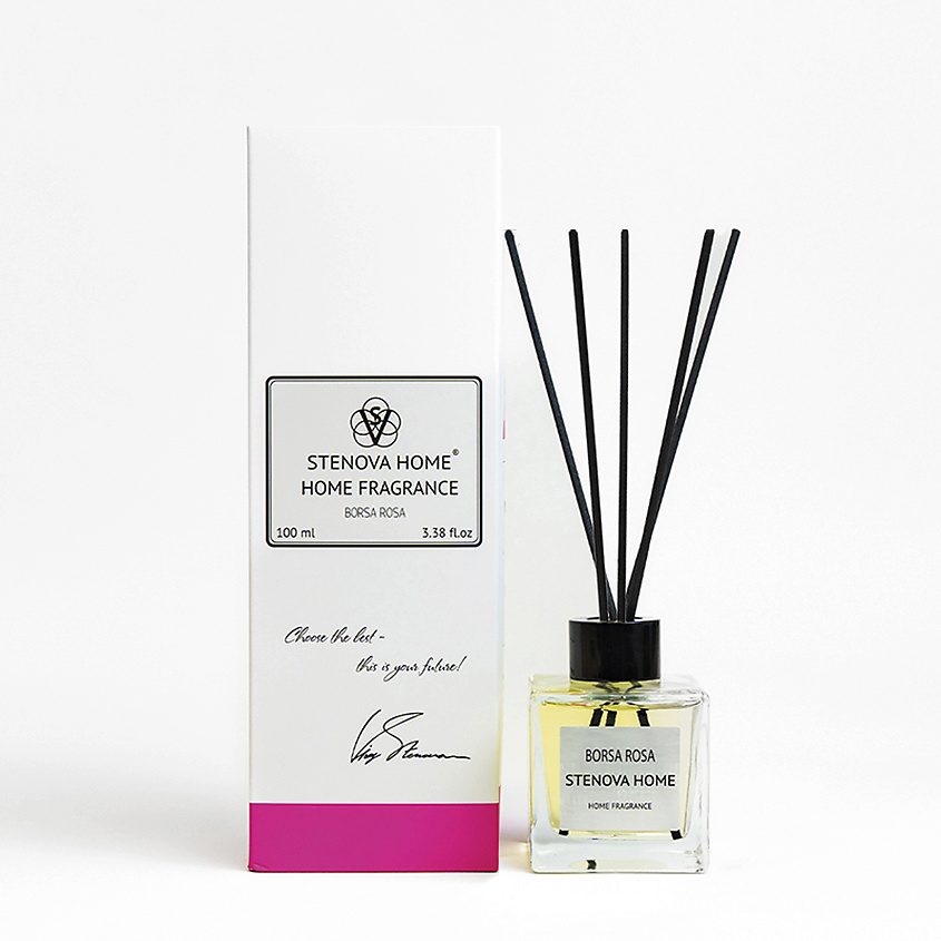 Изображение товара Аромадиффузор BORSA ROSA 100 мл с палочками, изысканный аромат для дома