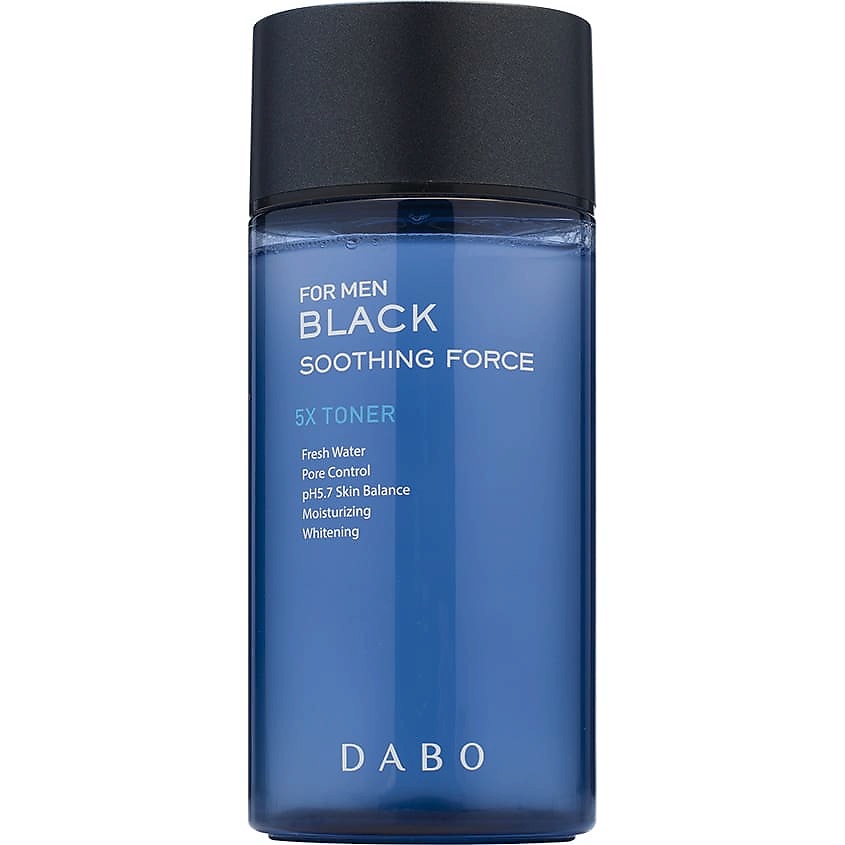 Изображение товара DABO Смягчающий тонер для мужчин Black Soothing Force 5x Toner For Men, 160 мл