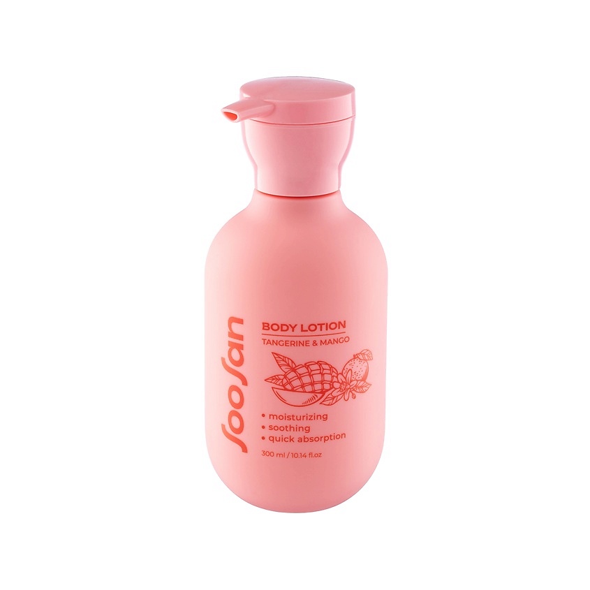 Изображение товара Лосьон для тела SOOSAN с ароматом мандарина и манго 300 мл увлажнение и уход