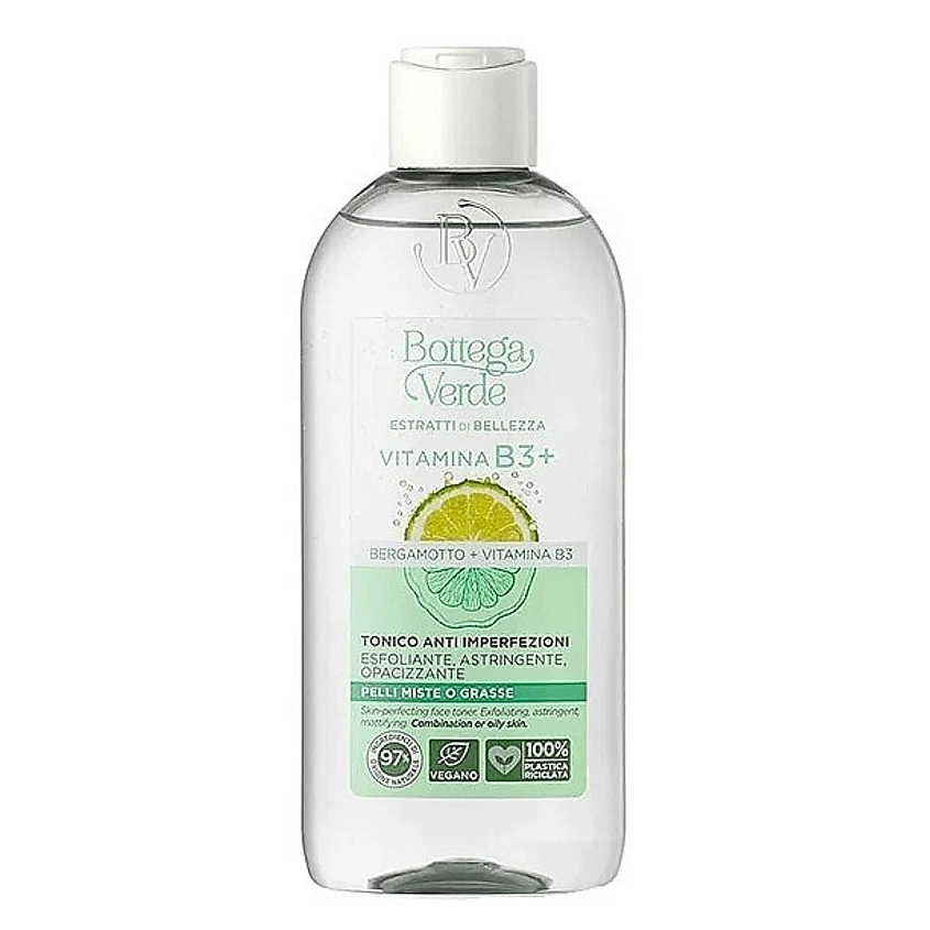 Изображение товара BOTTEGA VERDE Матирующий тоник для лица Vitamin B3+ Skin Perfecting Face Toner, 200 мл