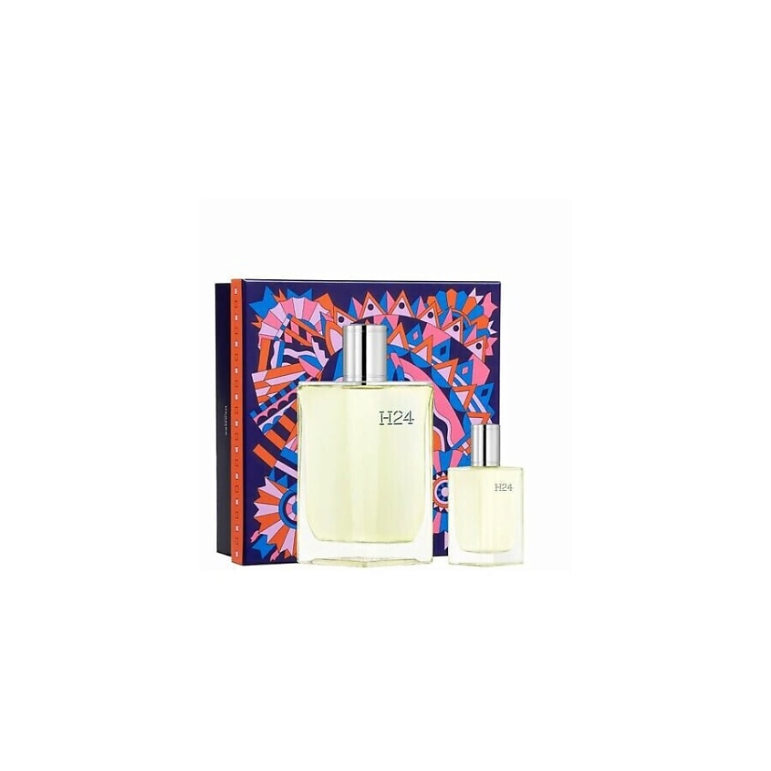 Изображение товара Парфюмерный набор HERMES H24 100 мл туалетная вода + 12,5 мл мини-спрей для мужчин