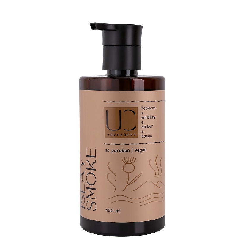 Изображение товара Гель для душа UNCHARTED ISLAY SMOKE шотландский дым с нотами виски табака ванили какао