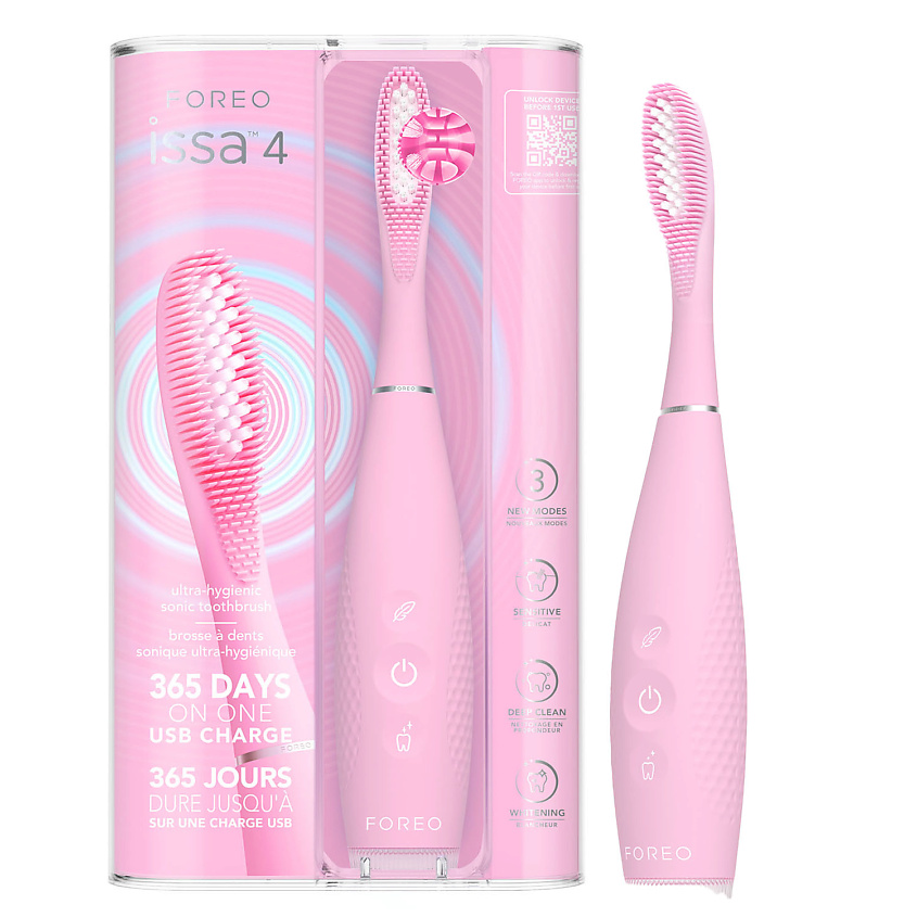 Изображение товара FOREO Ультрагигиеничная гибридная звуковая зубная щетка issa 4, Розовый