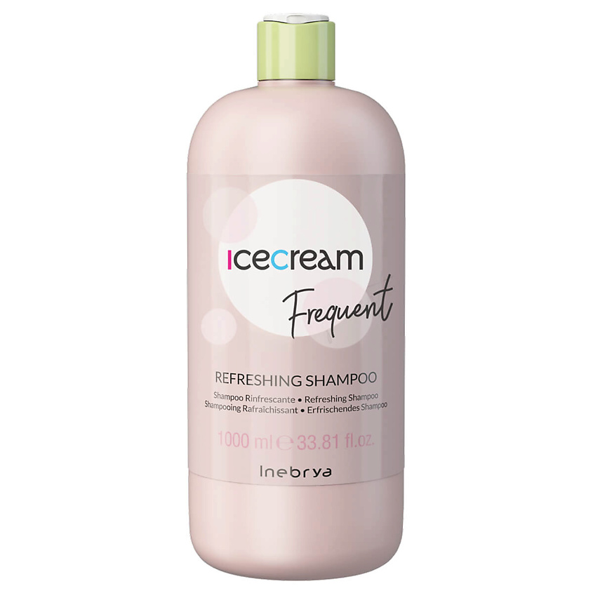 Изображение товара INEBRYA Шампунь Frequent для ежедневного ухода 1000 мл с ментолом и экстрактом алоэ