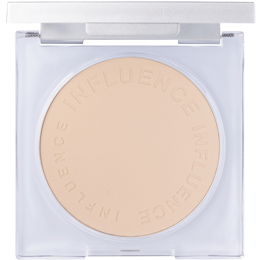 Изображение товара INFLUENCE BEAUTY Пудра компактная Mattronic, № 01, бело-бежевый, 7 г