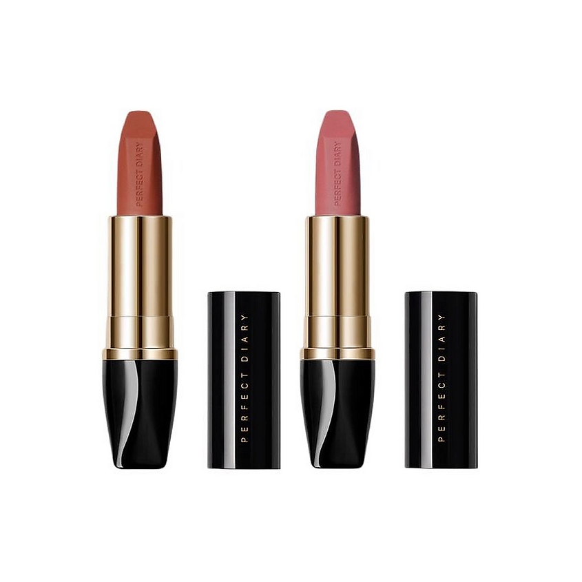 Изображение товара PERFECT DIARY Стойкая губная помада, 116 Pig Liver Red+001 Cameo Brown "Memories"