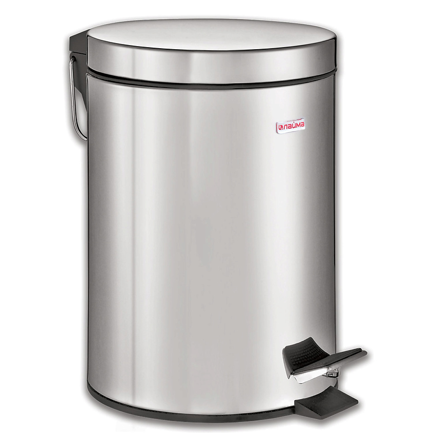 Изображение товара Ведро-контейнер для мусора LAIMA Classic 5л, из нержавеющей стали с педалью