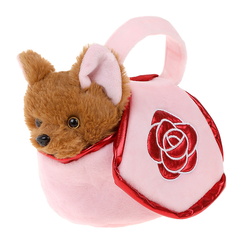 Изображение товара Мягкая игрушка собачка в сумочке Розочка для детей от FLUFFY FAMILY