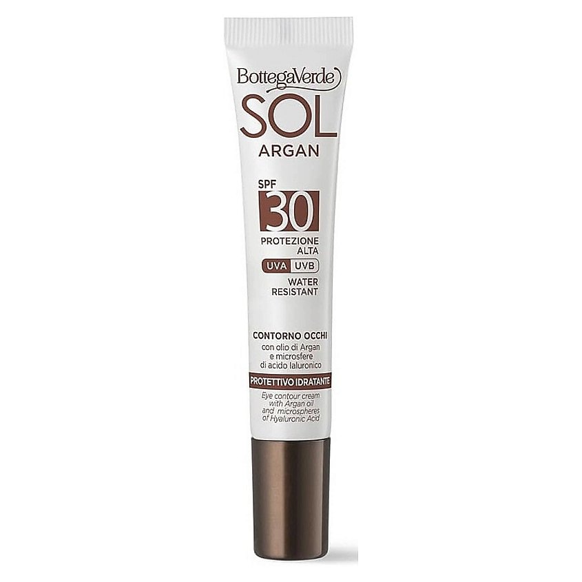 Изображение товара BOTTEGA VERDE Защитный крем для кожи вокруг глаз Sol Argan Eye Contour Cream SPF30, 10 мл
