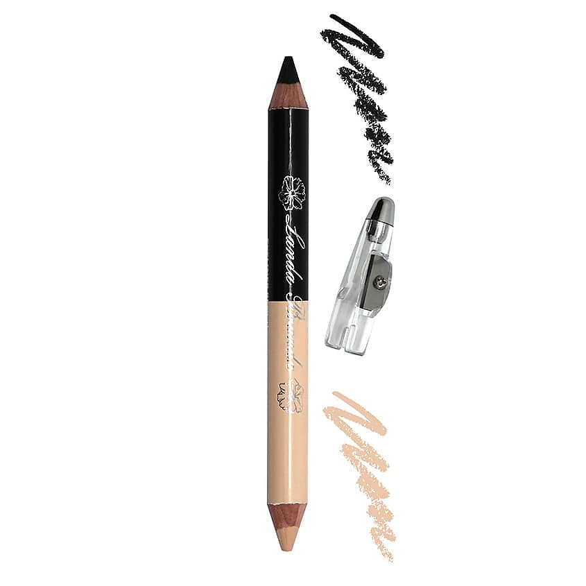 Изображение товара LANDA BRANDA Дуо подводка-карандаш для глаз № 75 Черный/нюд 2 г Стойкая кремовая текстура