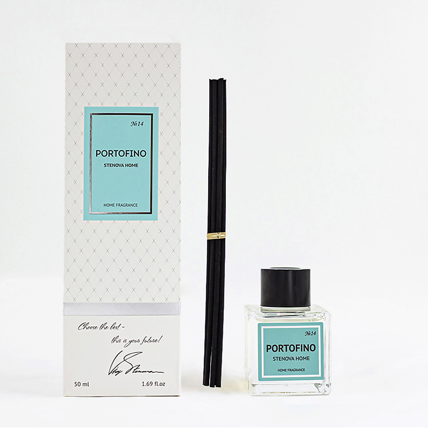 Изображение товара Аромадиффузор PORTOFINO №14 50 мл с палочками STENOVA HOME