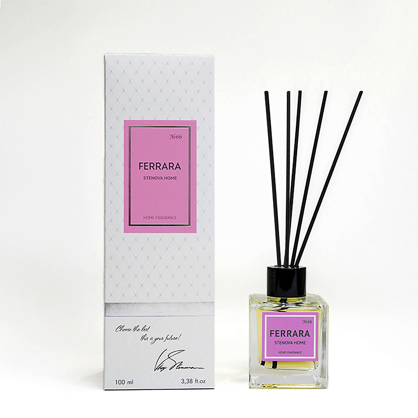Изображение товара Аромадиффузор STENOVA HOME FERRARA №66 100 мл с палочками аромат на эфирной основе