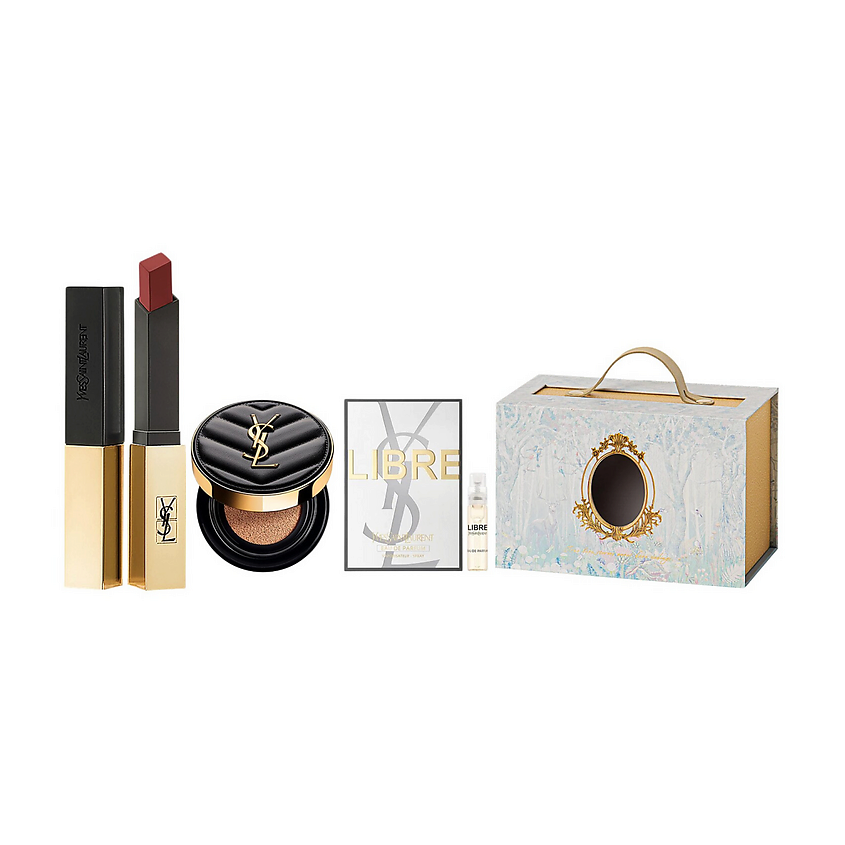 Изображение товара YSL Подарочный набор для губ и парфюма YSL Libre + мини-кушон