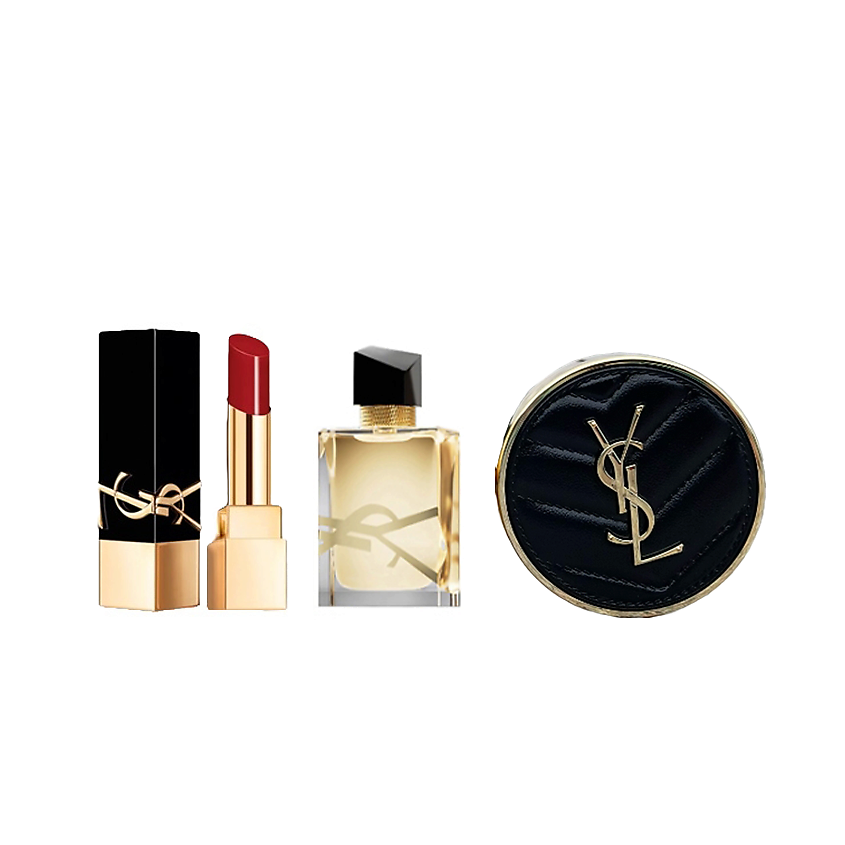 Изображение товара YVES SAINT LAURENT Кушон Encre de Peau + Помада Rouge Pur Couture + Libre, №1971 +№ B20 + 7.5 мл