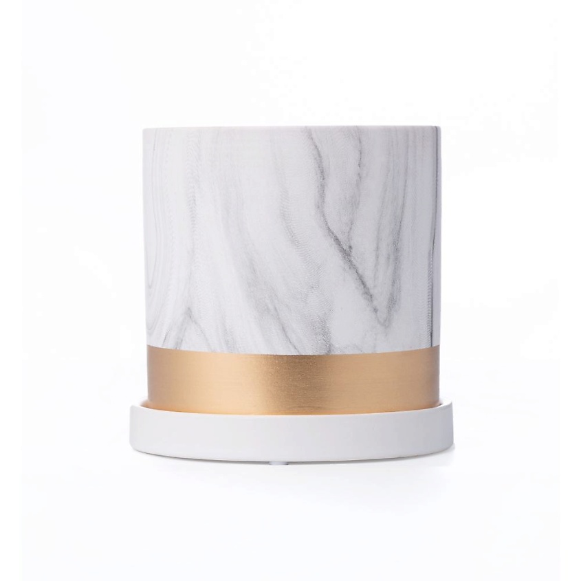 Изображение товара Керамический горшок для цветов Альба 18 см с мраморным узором