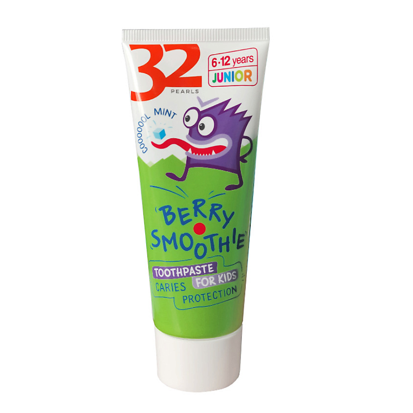 Изображение товара Детская зубная паста MODUM ЖЕМЧУЖИНЫ JUNIOR Защита от кариеса Берри смузи 75 г