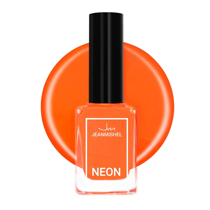 Изображение товара Лак для ногтей NEON оранжевый 6 мл JEANMISHEL яркий модный лак