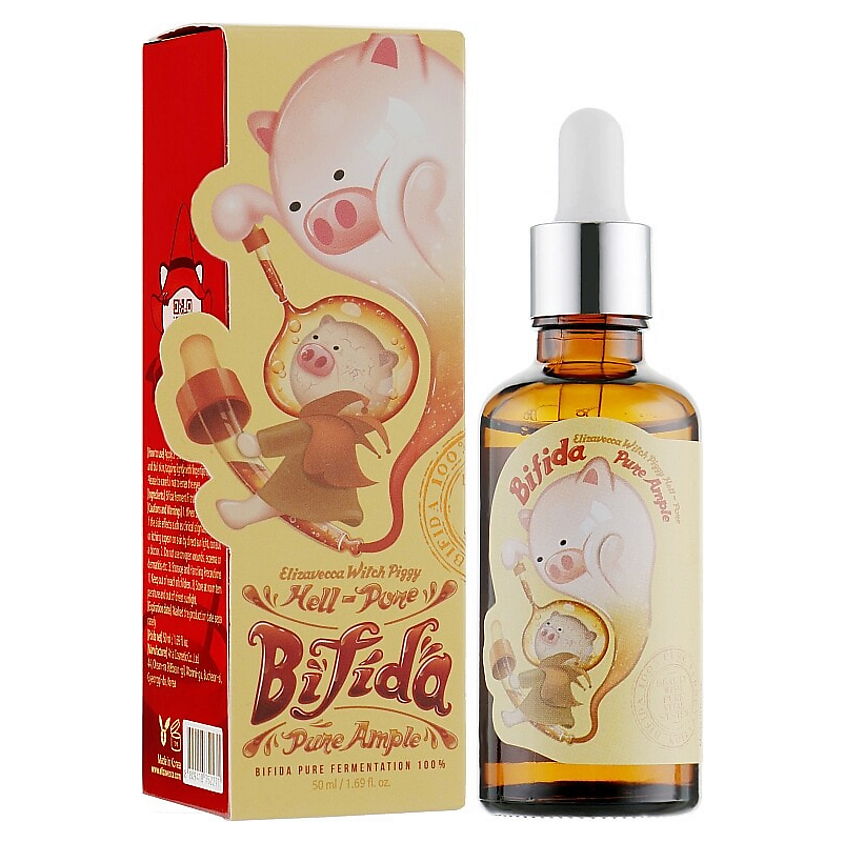 Изображение товара ELIZAVECCA Восстанавливающая сыворотка для лица Witch Piggy Hell-Pore Bifida Pure Ample, 50 мл