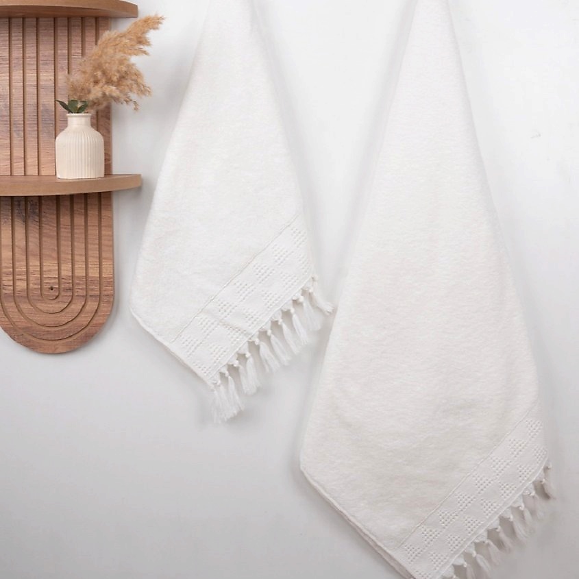 Изображение товара Полотенце ARYA HOME COLLECTION Triangolo 50x90 см Бежевый