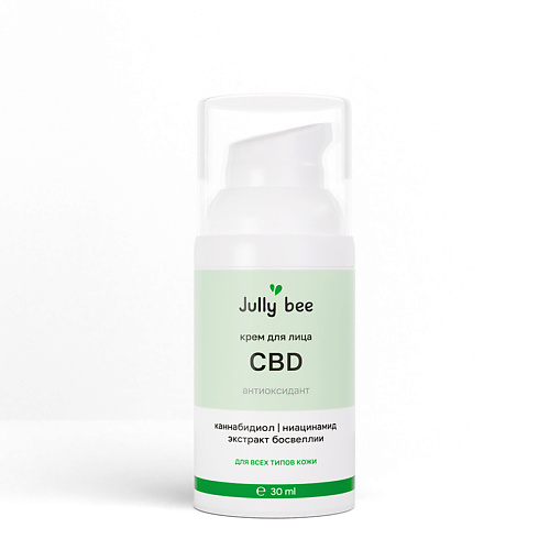 

JULLY BEE Крем для лица c CBD и ниацинамидом для чувствительной кожи, склонной к куперозу и розацеа, со следами постакне 30, Крем для лица c CBD и ниацинамидом для чувствительной кожи, склонной к куперозу и розацеа, со следами постакне