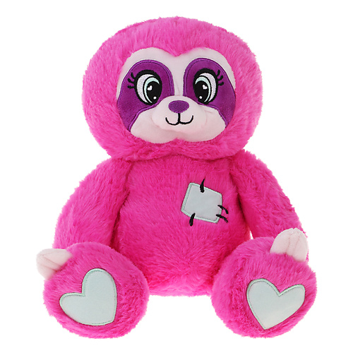 

FLUFFY FAMILY Мягкая плюшевая игрушка Ленивец заплатки светятся, Мягкая плюшевая игрушка Ленивец заплатки светятся