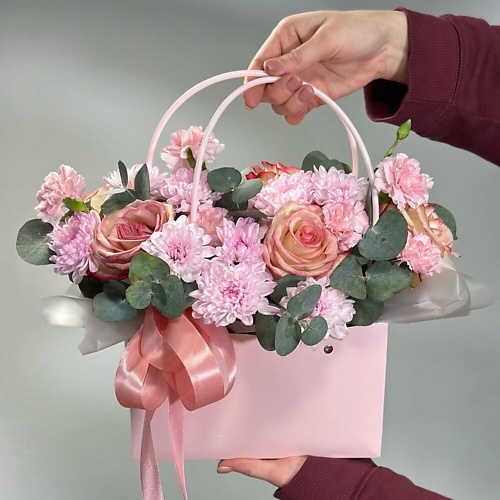 

MERSI FLOWERS Композиция в сумочке, Композиция в сумочке