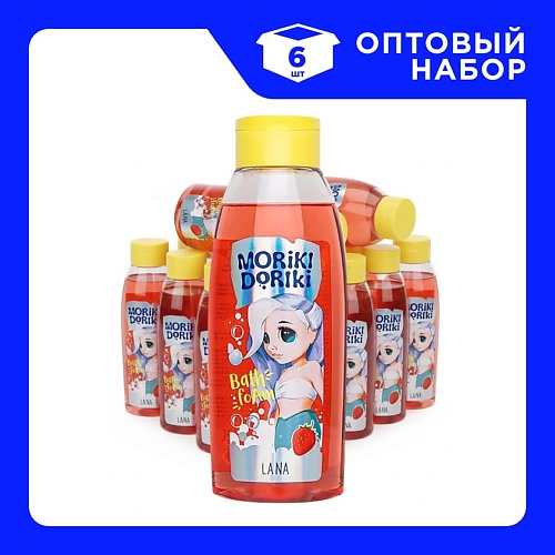 

MORIKI DORIKI Набор Пены для ванны Lana Клубника 500, Набор Пены для ванны Lana Клубника