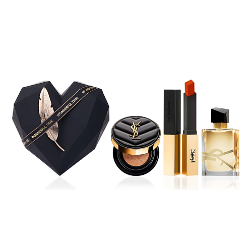

YVES SAINT LAURENT Помада Rouge Pur Couture The Slim + Кушон Le Cushion Encre de Peau + Libre, Помада Rouge Pur Couture The Slim + Кушон Le Cushion Encre de Peau + Libre