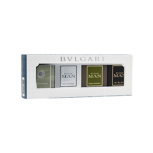 Набор парфюмерии BVLGARI Набор миниатюр: Pour Homme + Man Wood Essence + Man In Black + Man Rain Essence