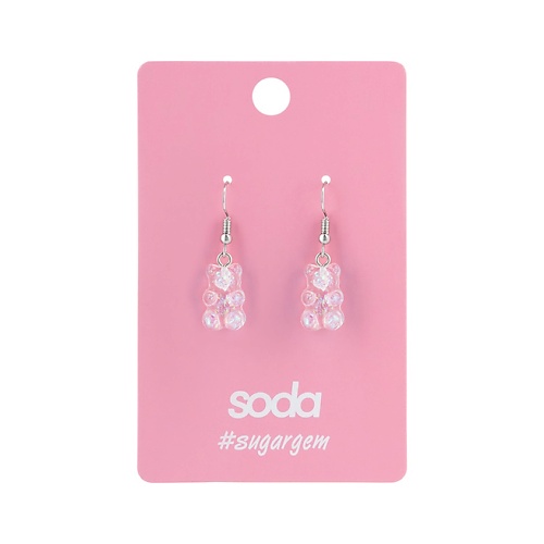 Серьги SODA Серьги WHITE BEARS #sugargem