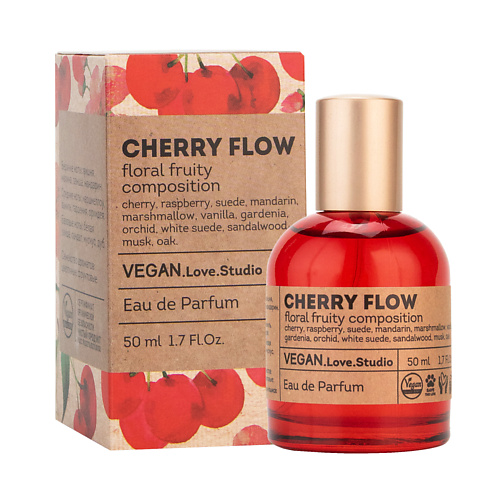 

VEGAN.LOVE.STUDIO Парфюмерная вода женская Cherry Flow 50, Парфюмерная вода женская Cherry Flow