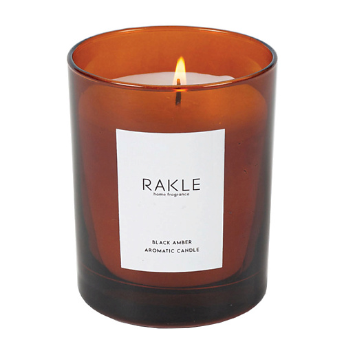 

RAKLE Ароматическая свеча Basic Soft Black Amber Aromatic Candle 350, Ароматическая свеча Basic Soft Black Amber Aromatic Candle
