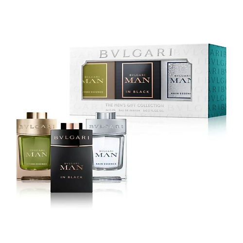 

BVLGARI Набор парфюмерной воды: Man In Black + Man Wood Essence + Man Rain Essence, Набор парфюмерной воды: Man In Black + Man Wood Essence + Man Rain Essence