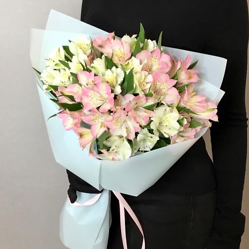 

MERSI FLOWERS Букет «Нежные альстромерии « 9 шт, Букет «Нежные альстромерии « 9 шт