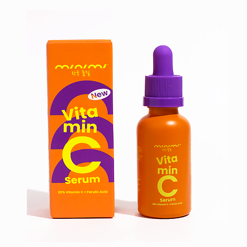 

MINIMI Осветляющая сыворотка для лица с коллагеном, витамином С и Е 30, Осветляющая сыворотка для лица с коллагеном, витамином С и Е