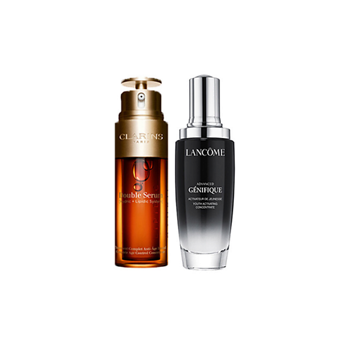 

LANCOME Набор антивозрастных сывороток Genifique Ultimate Serum + Clarins Double Serum, Набор антивозрастных сывороток Genifique Ultimate Serum + Clarins Double Serum