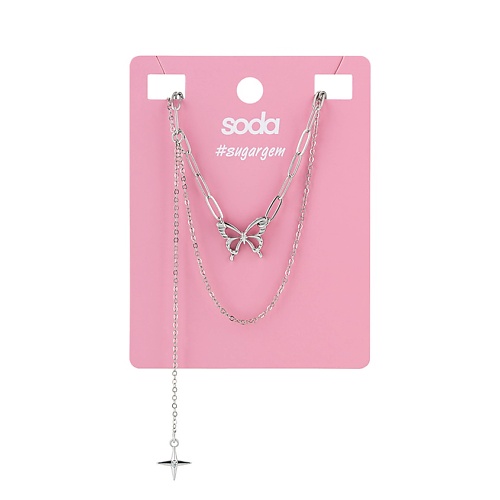 

SODA Ожерелье BUTTERFLY #sugargem, Ожерелье BUTTERFLY #sugargem