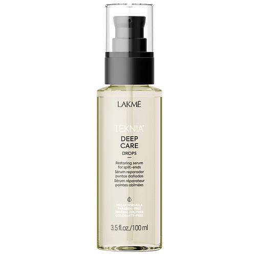 Сыворотка для ухода за волосами LAKME Сыворотка для кончиков волос восстанавливающая Teknia Deep Care Drops