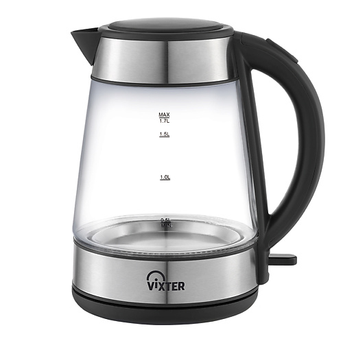 

VIXTER Чайник электрический стеклянный KT-2500 с подсветкой, Чайник электрический стеклянный KT-2500 с подсветкой