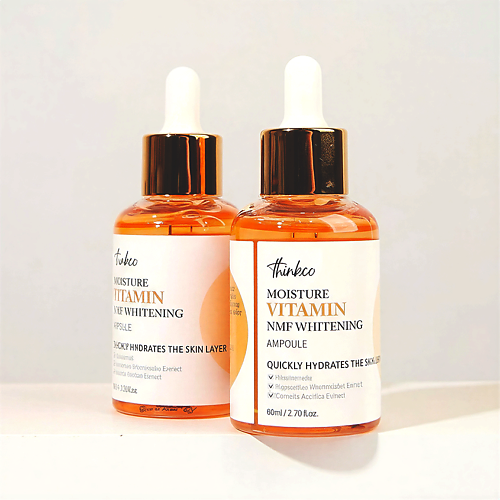 

THINKCO Сыворотка увлажняющая, с витаминами Moisture Vitamin NMF Whitening Ampoule 80, Сыворотка увлажняющая, с витаминами Moisture Vitamin NMF Whitening Ampoule