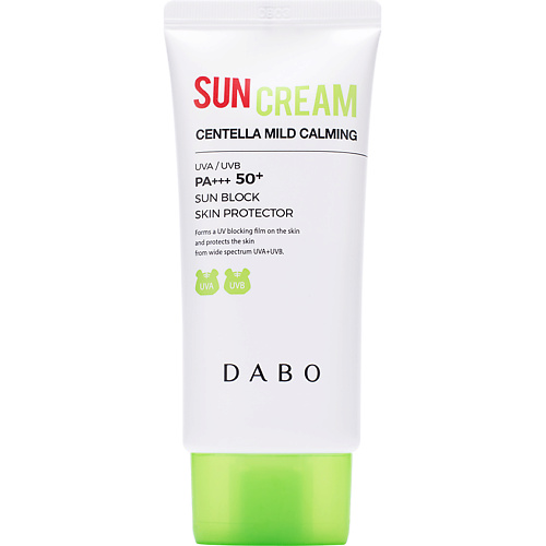 

DABO Солнцезащитный крем с центеллой азиатской SPF50+ PA+++ Sun Cream Centella Mild Calming 50, Солнцезащитный крем с центеллой азиатской SPF50+ PA+++ Sun Cream Centella Mild Calming