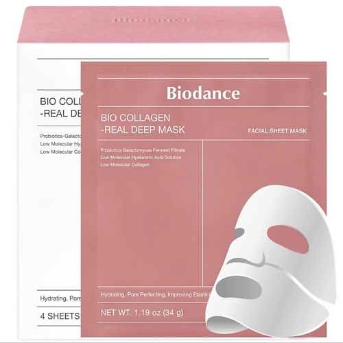 

BIODANCE Набор гидрогелевых масок Bio Collagen-Real Deep Mask, Набор гидрогелевых масок Bio Collagen-Real Deep Mask