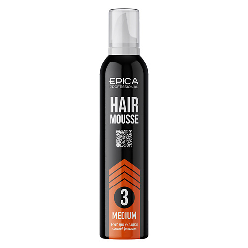 

EPICA PROFESSIONAL Мусс для укладки средней фиксации Medium 250, Мусс для укладки средней фиксации Medium