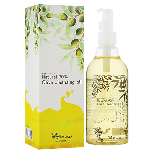 

ELIZAVECCA Гидрофильное масло для лица Milky-Wear Natural 90 Olive Cleansing Oil 300, Гидрофильное масло для лица Milky-Wear Natural 90 Olive Cleansing Oil
