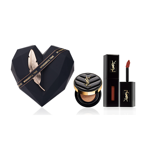 

YVES SAINT LAURENT Кушон Le Cushion Encre de Peau +Помада Vernis A Levres Vinyl Cream, Кушон Le Cushion Encre de Peau +Помада Vernis A Levres Vinyl Cream